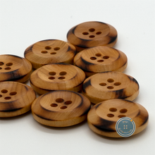 Load image into Gallery viewer, (3 pieces set) 17mm Burnt Wood button
