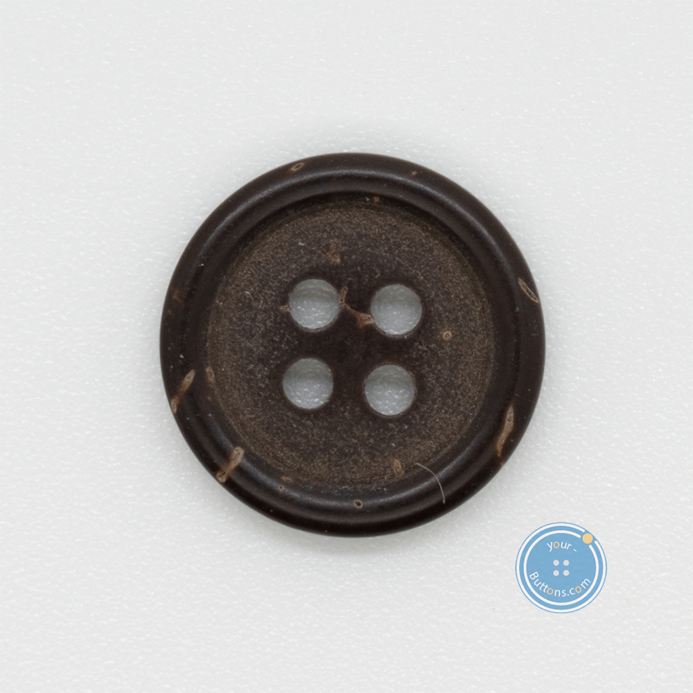 (3 pieces set) 28mm,18mm & 15mm Thin Rim coconut Button