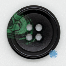 將圖片載入圖庫檢視器 (3件套) 15mm &amp; 20mm 染綠色真牛角鈕
