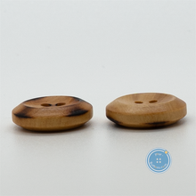 Load image into Gallery viewer, (3 pieces set) 17mm Burnt Wood button
