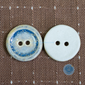 17mm Handmade Pottery Button