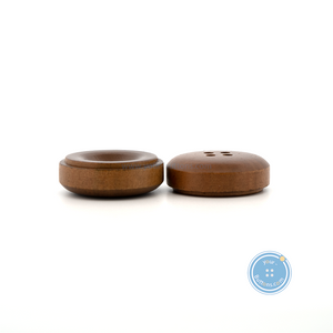 (3 pieces set) 23mm DTM Brown thick Wooden Button