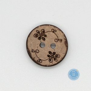 (3 pieces set) Cute flower pattern button