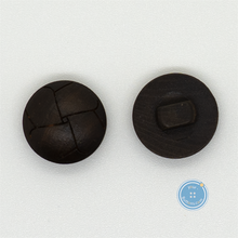 Load image into Gallery viewer, (3 pieces set) 15mm &amp; 22mm Wooden Shank Button with leather looking
