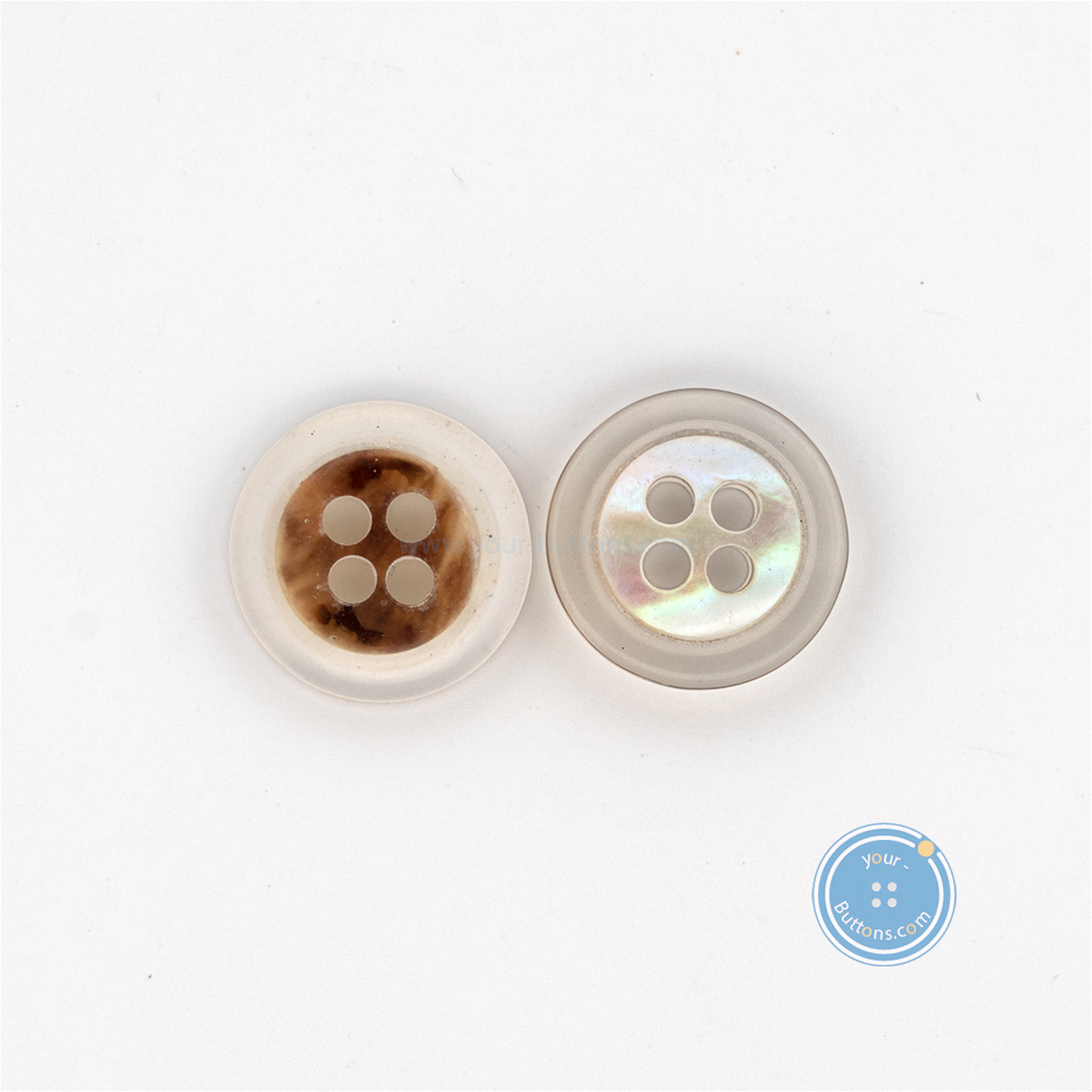 (3 pieces set) 11mm Akoya Shell with Resin base