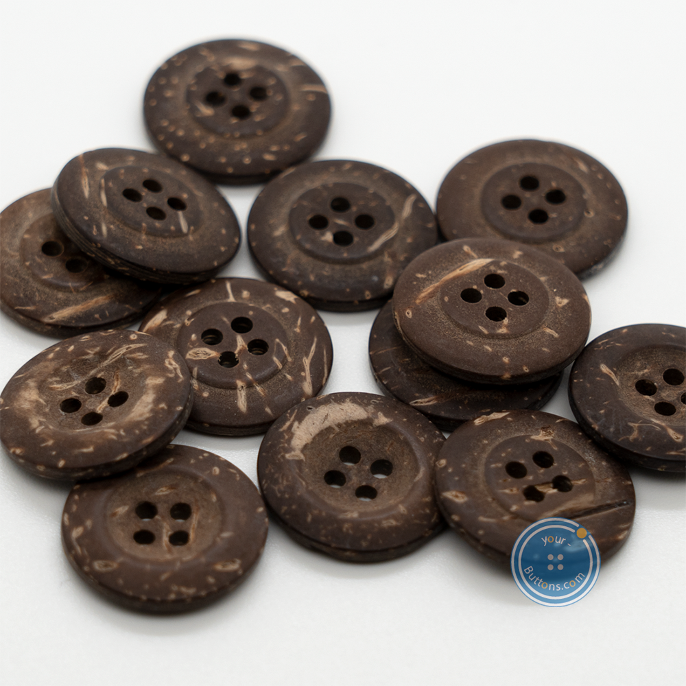 (3件套) 18mm Big Rim coconut Button