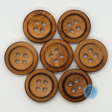 Load image into Gallery viewer, (3 pieces set) 15mm,18mm &amp; 21mm Burnt Wood button
