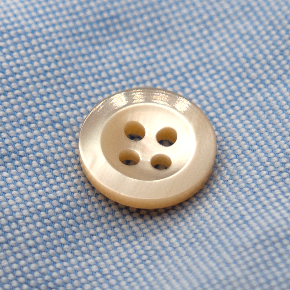 (3 pieces set) 9mm & 12.5mm Trocas shell shirt button Big Rim