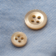 Load image into Gallery viewer, (3 pieces set) 9mm &amp; 12.5mm Trocas shell shirt button Big Rim
