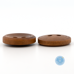 (3 pieces set) 15mm Dark Brown Wood Button