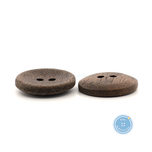 (3 pieces set) 18mm Dark Brown Wooden Button