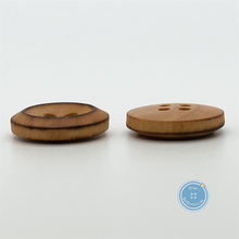 Load image into Gallery viewer, (3 pieces set) 15mm,18mm &amp; 21mm Burnt Wood button
