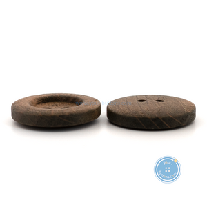 (3 pieces set) 15mm & 23mm Dark Brown Wooden Button