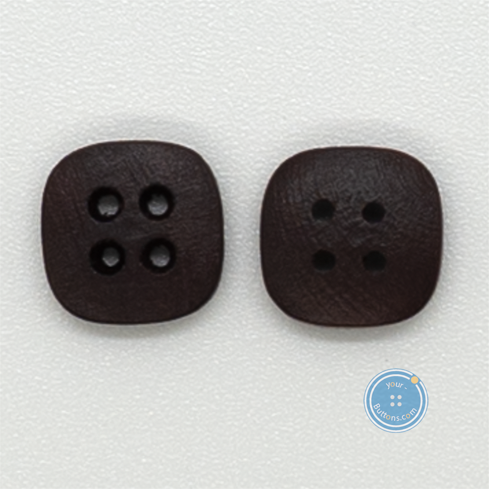 (3 pieces set) 12mm Square Wood button
