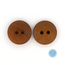 Load image into Gallery viewer, (3 pieces set) 15mm Dark Brown Wood Button
