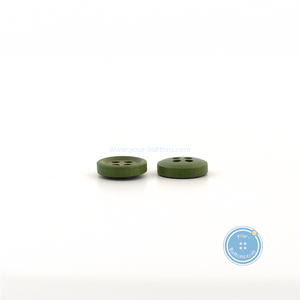 (3 pieces set) 9mm Wooden Button - Green & Pink