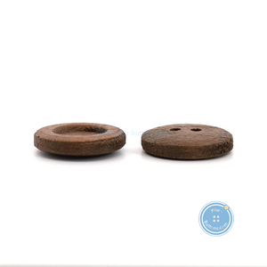 (3 pieces set) 15mm & 23mm Dark Brown Wooden Button