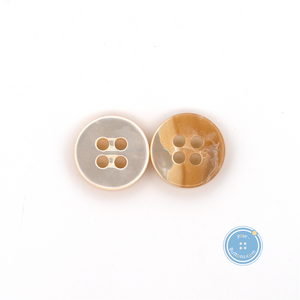 (3 件套) 11mm &amp; 17mm 4hole Button Natural and DTM Pink