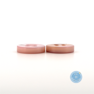 (3 件套) 11mm &amp; 17mm 4hole Button Natural and DTM Pink