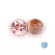 將圖片載入圖庫檢視器 (3 件套) 11mm &amp; 17mm 4hole Button Natural and DTM Pink
