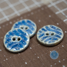 Load image into Gallery viewer, 21mm Handmade Pottery Button
