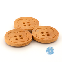 Load image into Gallery viewer, (3 pieces set) 20mm Wooden Button with laser

