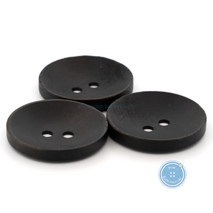 (3 pieces set) 35mm Huge DTM Dark Brown Wooden Button