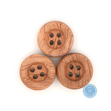 Load image into Gallery viewer, (3 pieces set) 18mm Round rim - Wooden Button
