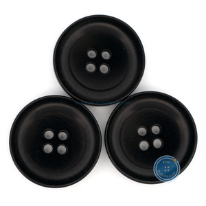 (3 pieces set) 25mm Black Corozo Button