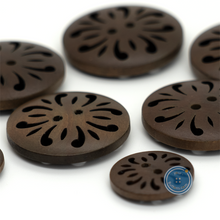 Load image into Gallery viewer, (3 pieces set) 38mm , 34mm &amp; 22mm Laser Wooden Button
