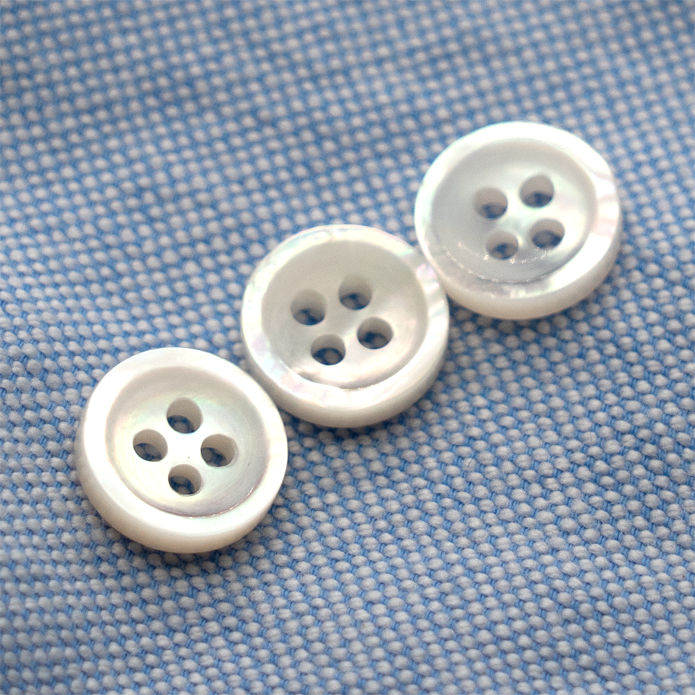(3 pieces set) 9mm & 10mm MOP shirt button