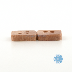 (3 pieces set) 11mm Square Litchi Wooden Button