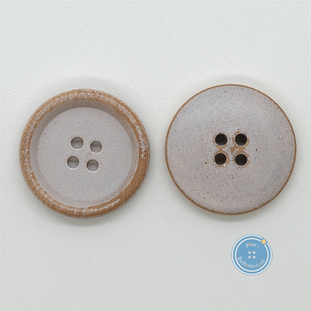 (3 pieces set) 25mm Wood button