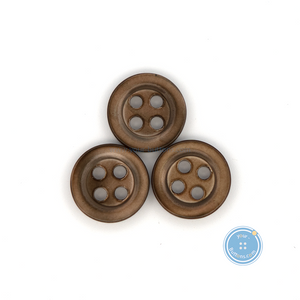(3 pieces set) 11mm Brown Takase Button