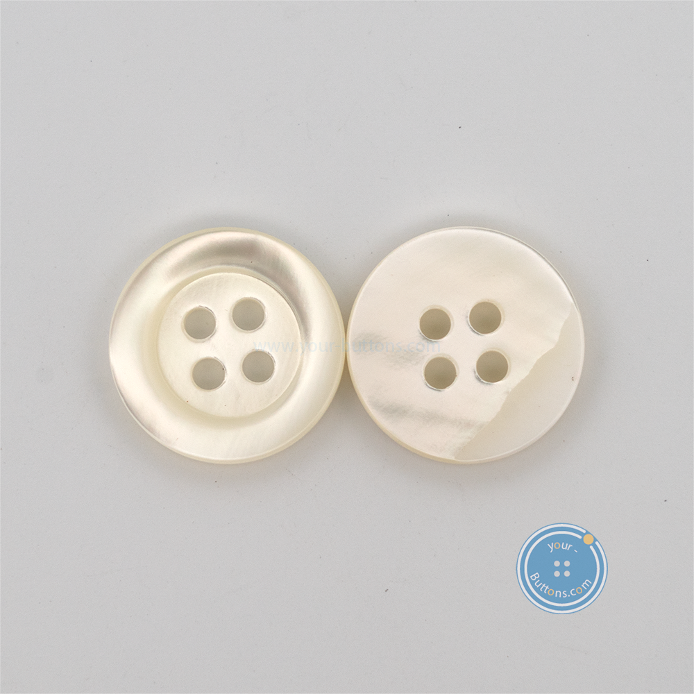 (3 pieces set) 10mm,13mm & 15mm Takase Shell Button Clean Back