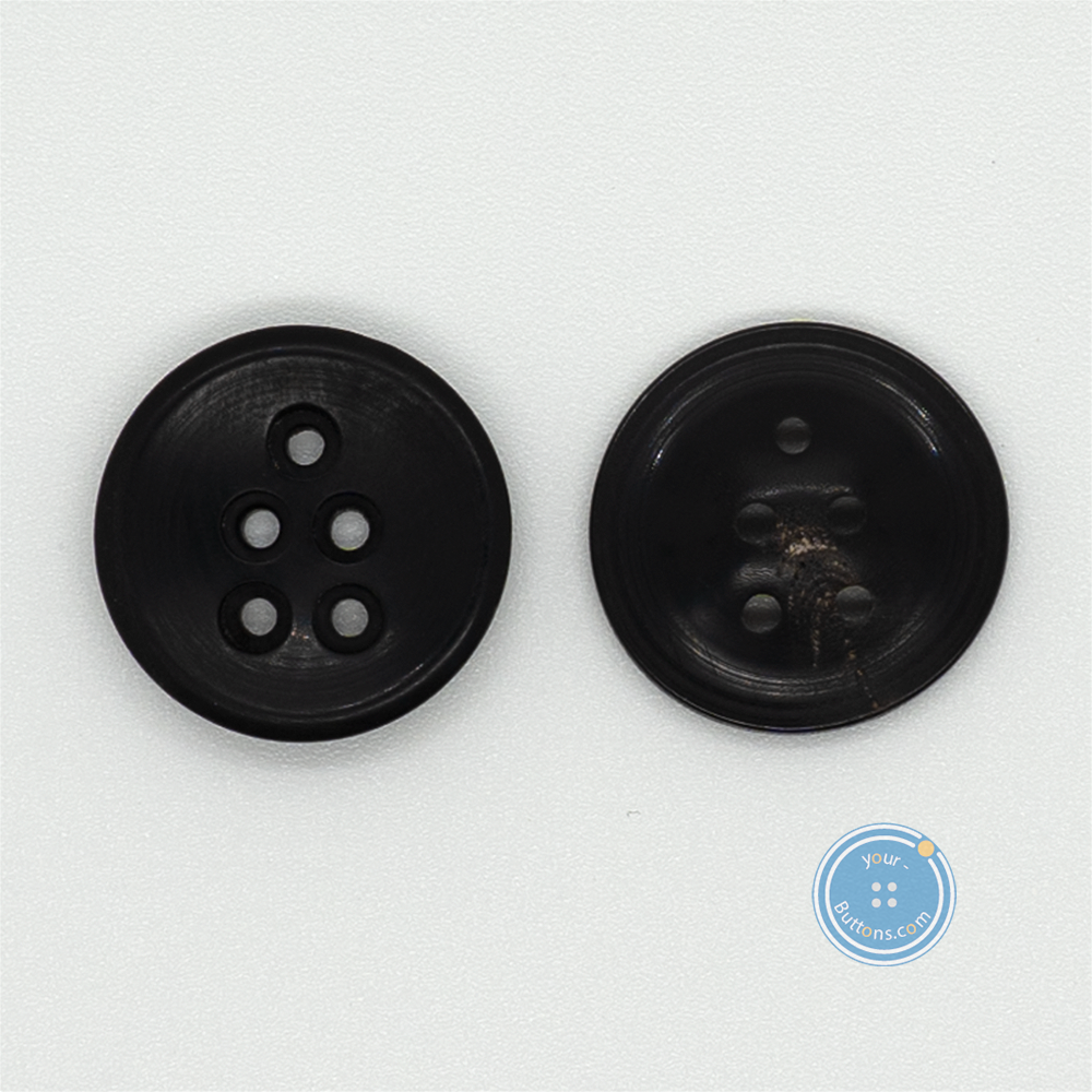 (3 pieces set) 20mm Real Horn Button - 5holes