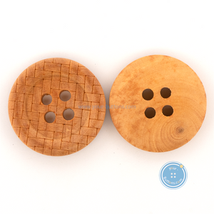 (3 pieces set) 19mm Wooden Button with laser