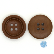 Load image into Gallery viewer, (3 pieces set) 20mm-4hole Brown Wooden Button
