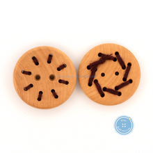 Load image into Gallery viewer, (3 pieces set) 22mm Wooden Button with thread
