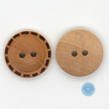 Load image into Gallery viewer, (3 pieces set) 16mm-2hole Laser Wooden Button
