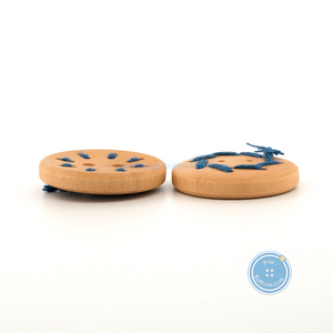 (3 pieces set) 22mm Wooden Button with thread