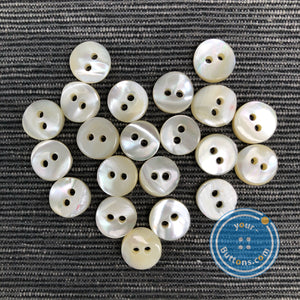 (3 pieces set) 9mm,10mm & 11.5mm natural white takase shell button