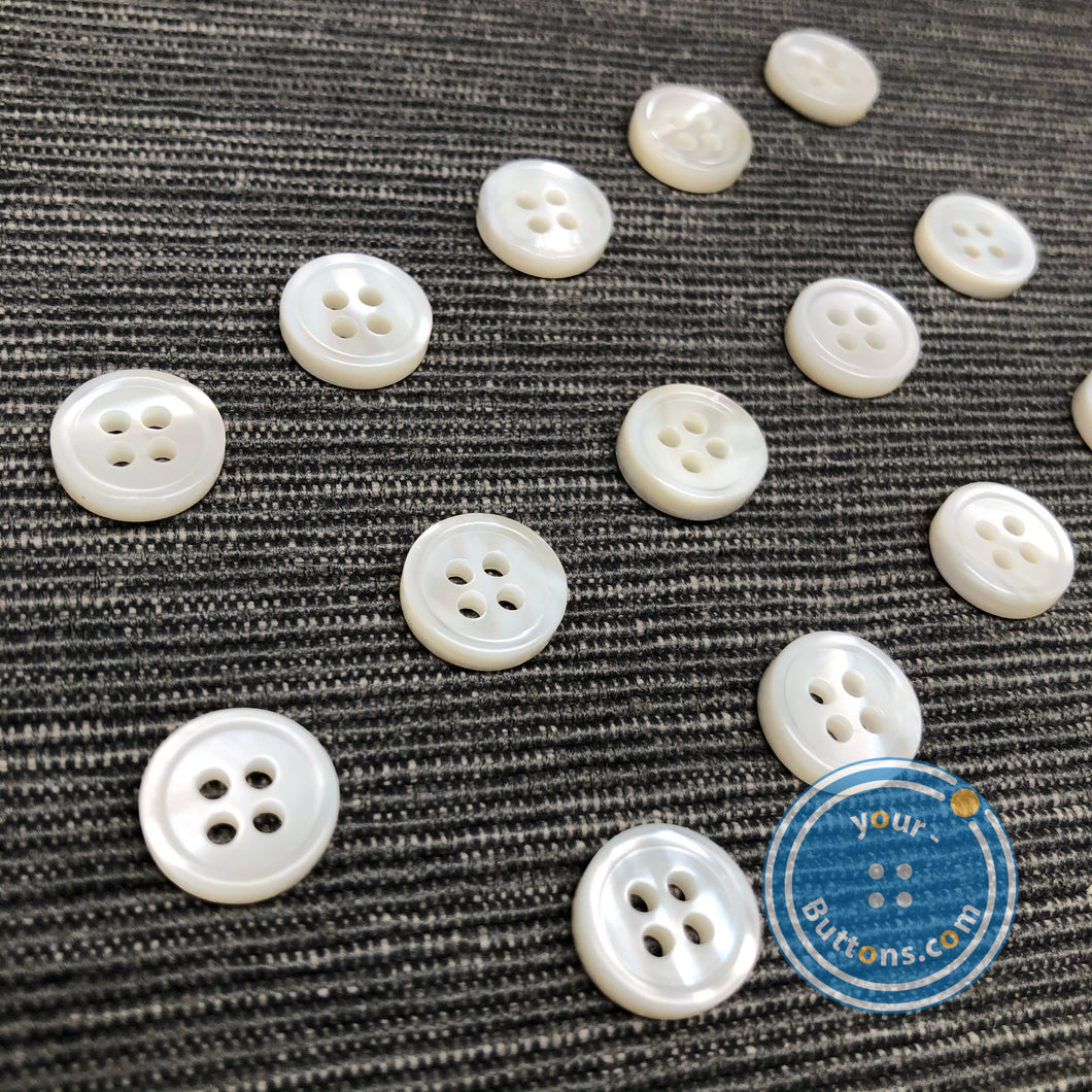 (3 pieces set) 9mm,10mm & 11.5mm Special Thickness:3mm mother of pearl best shirt button