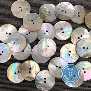(3 pieces set) 9mm - 25mm Japan Akoya shell button Natural