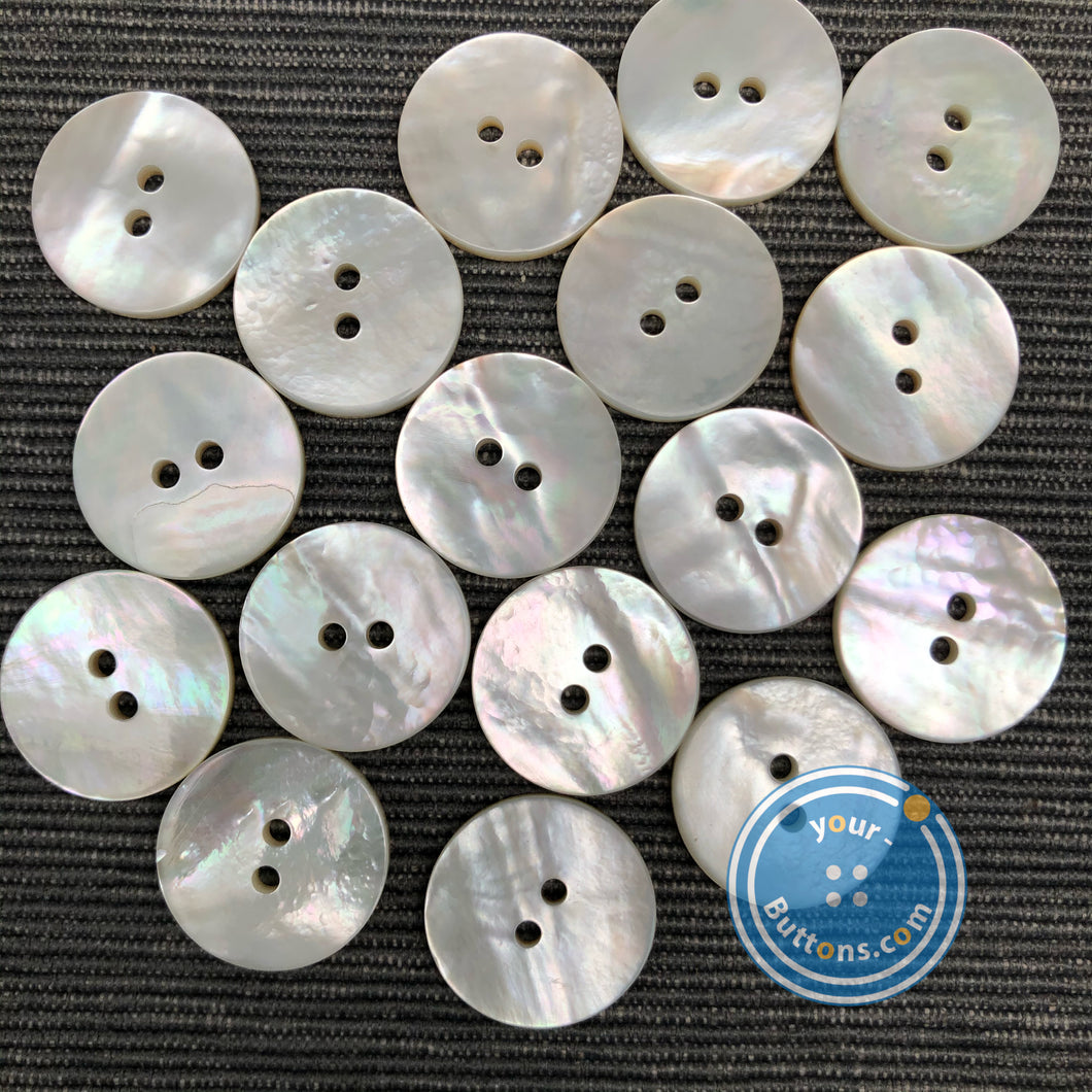 (3 pieces set) 9mm - 23mm White Mother of Pearl shell Button