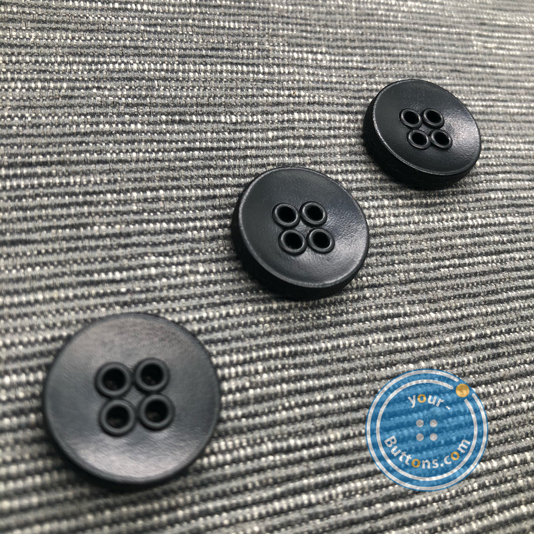 (3 pieces set) 4hole Real leather eyelet button