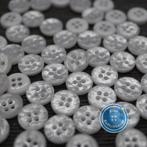 (3 pieces set) 9mm,10mm & 11.5mm White manhattan button