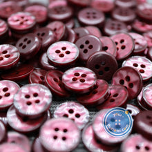 Load image into Gallery viewer, (3 pieces set) 9mm,10mm &amp;11.5mm Wine red manhattan button
