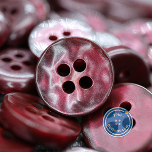 (3 pieces set) 9mm,10mm &11.5mm Wine red manhattan button