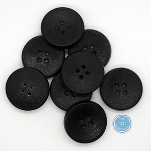 (3 pieces set) 26mm Real leather 4 hole button